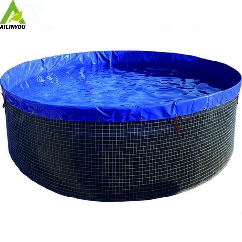 China Suppliers Wholesale Large Round Pvc Tarpaulin Aquaculture Biofloc Tilapia RAS Fish Tank Farming