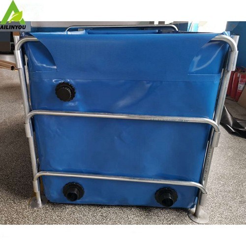 200L~500000L removable aquaculture equipment pvc tarpaulin indoor fish farming tank for sale