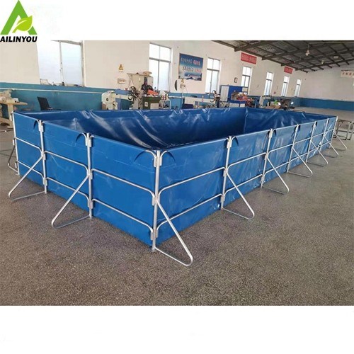 High quality aquarium lobster trap pvc tarpaulin fishpond for tilapia/ catfish fish farming
