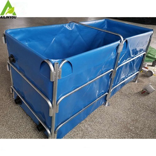 PVC tarpaulin plastic fish pond outdoor plastic water fish pond fish tank Agriculture PVC folding
