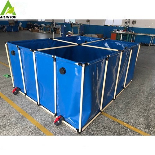 10,000L Folding Fish Farming Tank Tarpaulin For Tilapia/Catfish Fish Pond