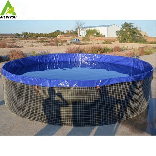 Ailinyou High Quality Custom-made Foldable PVC Tarpaulin Hydroponic Pond for Aquaponics system