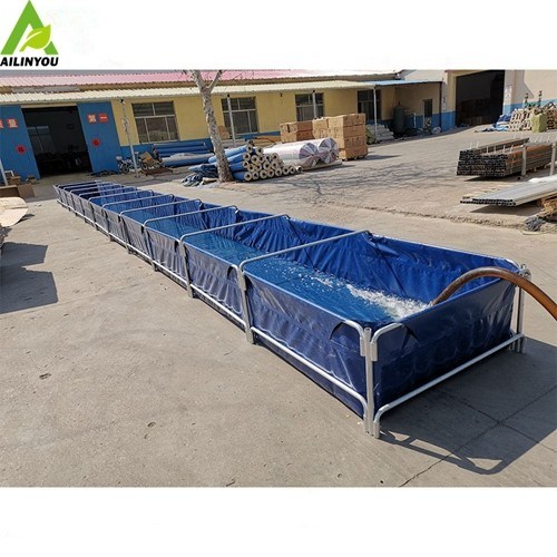 Plastic Fish Pond PVC Foldable Flexible Soft fish farming tanks fish ponds square plastic ponds