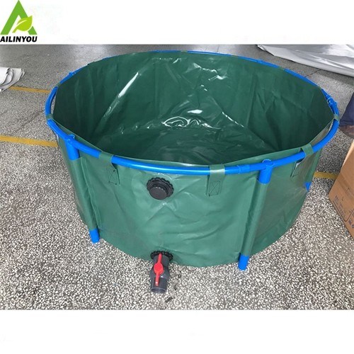 10,000L Folding Fish Farming Tank Tarpaulin For Tilapia/Catfish Fish Pond