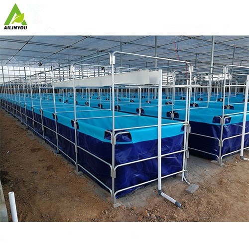 Super Quality Pvc Tarpaulin Fish Tank Collapsible Fish Tank Tarpaulin Plastic Fish Farm Tank