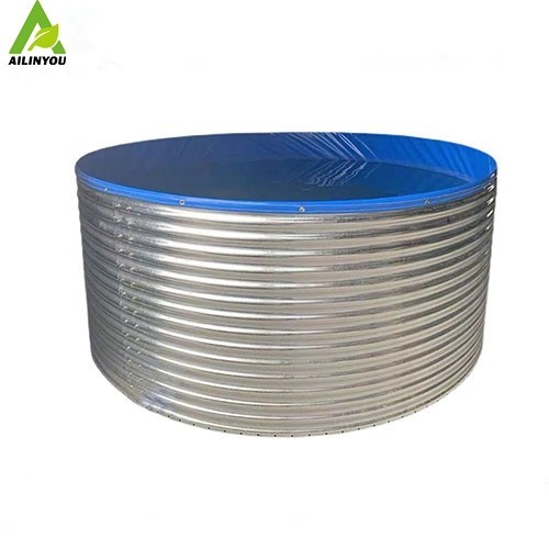 Factory Custom Galvanized Steel Water Storage Tank For Indoor And Outdoor Fish Farming Tank