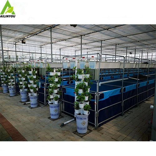 Customized Rectangular Aquaculture Tanks 40000 Liter Commercial fish farm tanks for sale