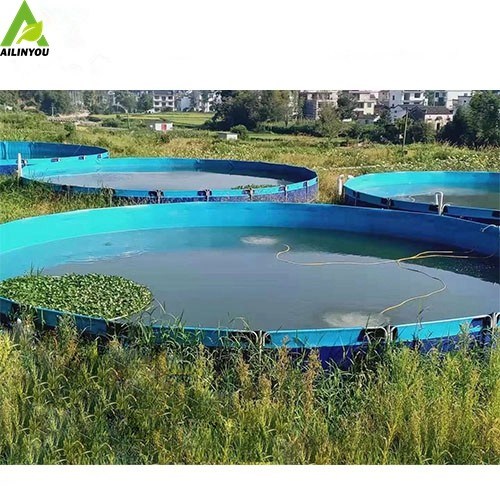 Hot Sale Anti-leaking Collapsible Indoor Tilapia Fish Farming Water Tanks Collapsible Plastic Frame Fish Tank