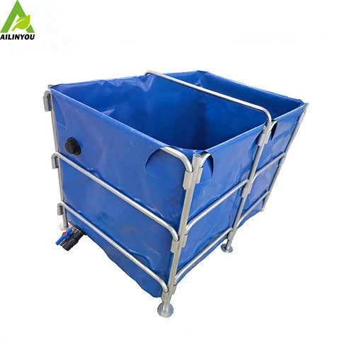 High Quality Pvc Biofloc Fish Tank 20000 Litres Round  Fish Farm Tank With Frame Support
