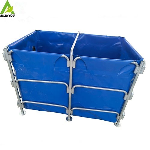 Resuable Cheap Price Folding Plastic PVC Fish Farm Tank 5000L With Cover
