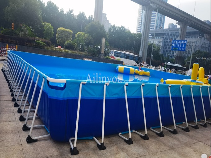 Mobile Pool Body High Quality Mobile Swimming Pool Prefabricated Metal Frame Swimming pool
