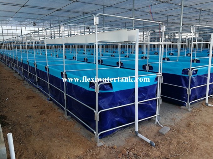 Hot Sale Collapsible PVC Tarpaulin Fish Farming Tanks Indoor Outdoor